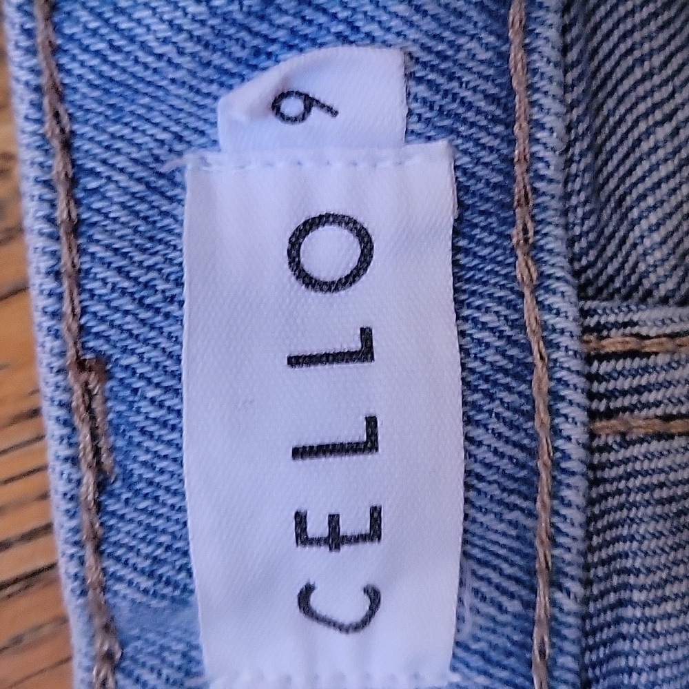 Cello Colorblock Two Tone Patchwork Denim High Ri… - image 2